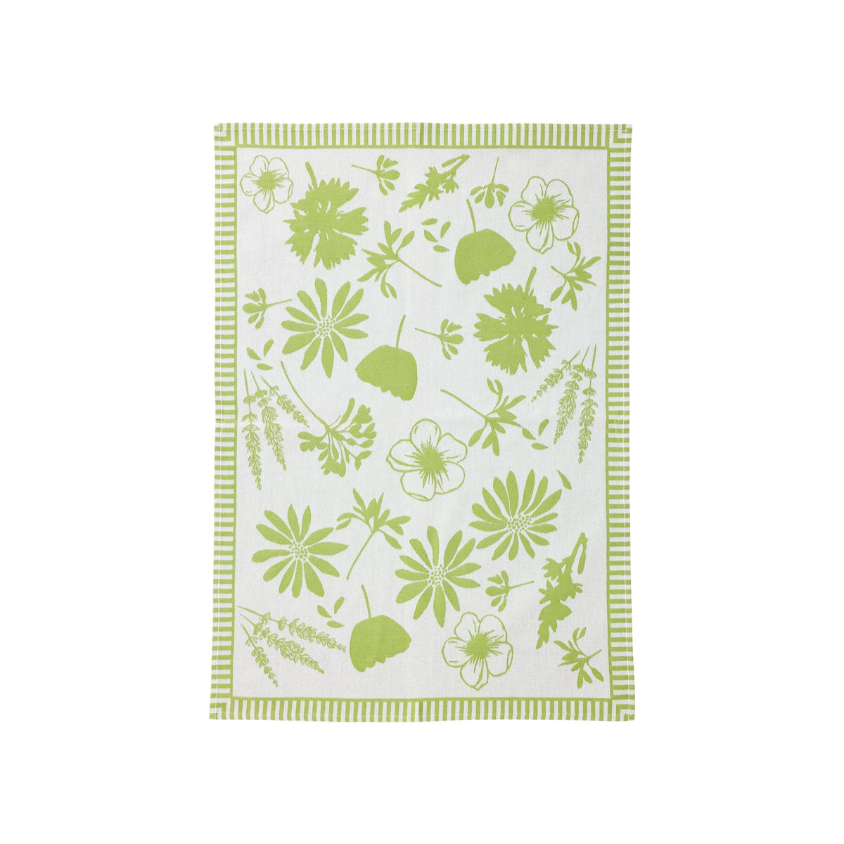 Strofinaccio Sage Green Florals Dish Towels - Set of 2