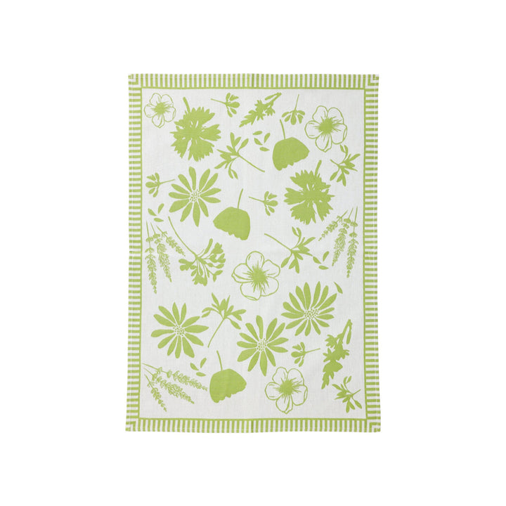 Strofinaccio Sage Green Florals Dish Towels - Set of 2