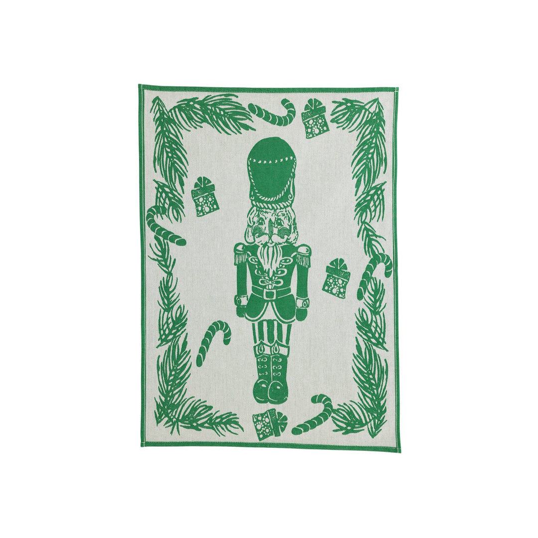 Strofinaccio Green Nutcracker Dish Towels - Set of 2