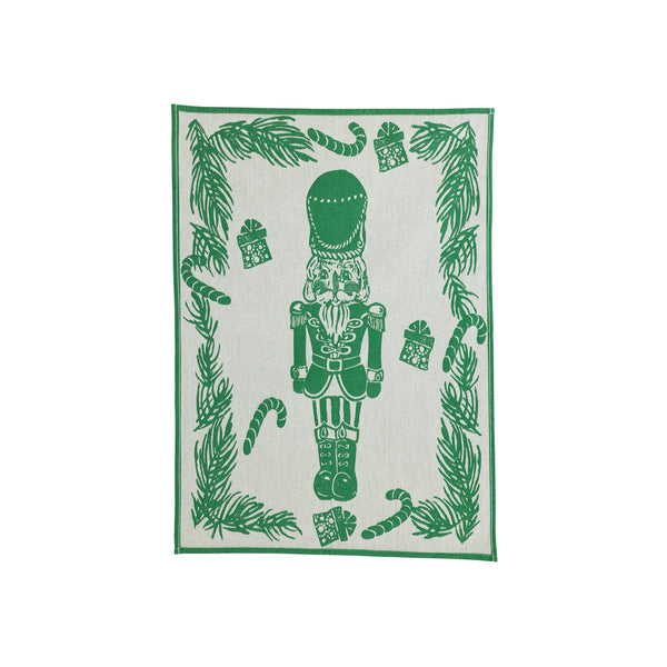 Strofinaccio Green Nutcracker Dish Towels - Set of 2