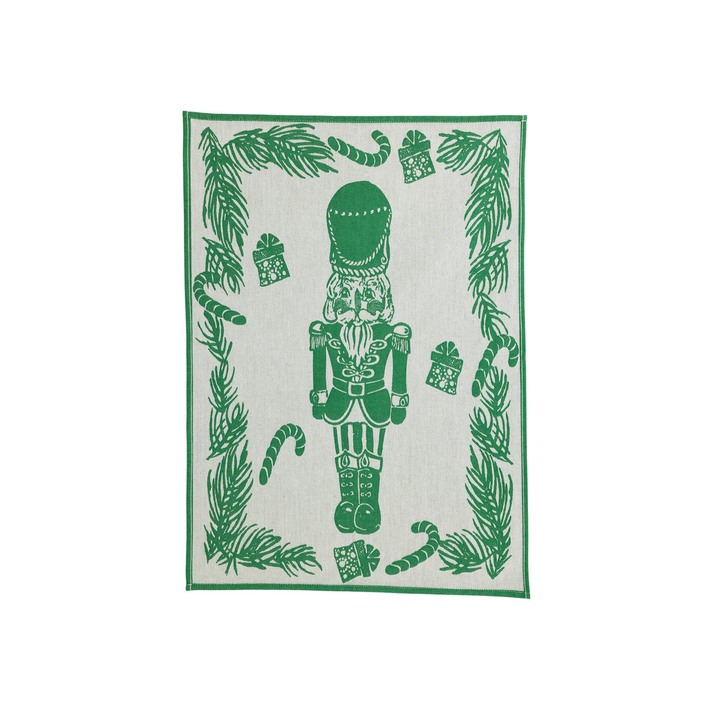 Strofinaccio Green Nutcracker Dish Towels - Set of 2