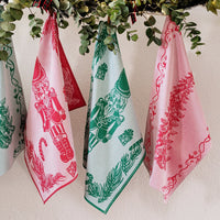 Strofinaccio Green Nutcracker Dish Towels - Set of 2