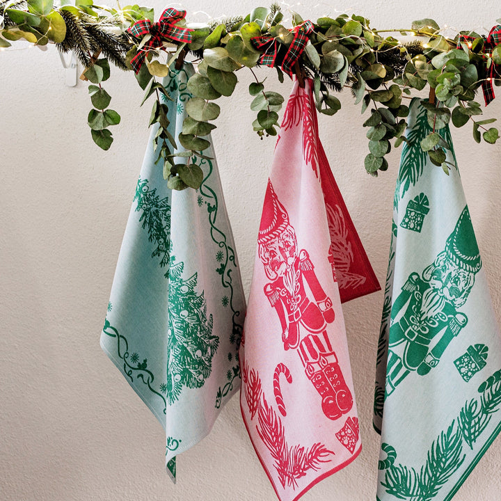 Strofinaccio Green Tree Dish Towels - Set of 2