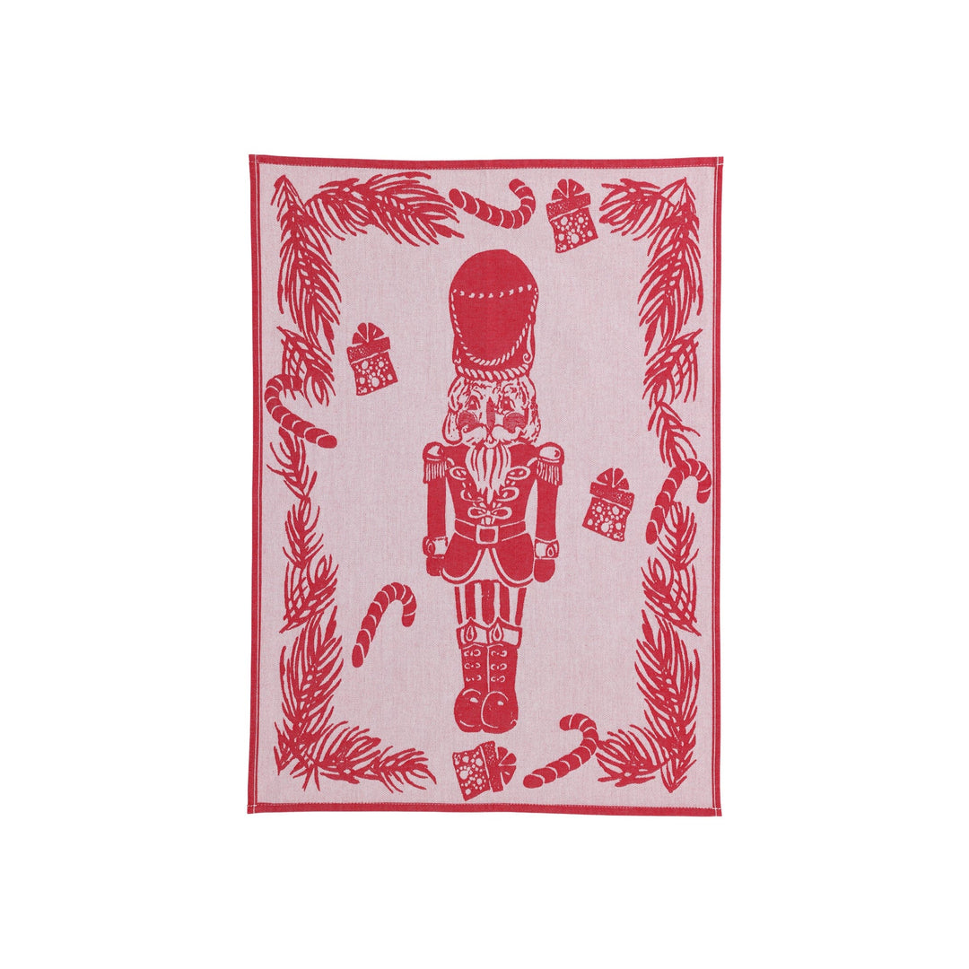 Strofinaccio Red Nutcracker Dish Towels - Set of 2