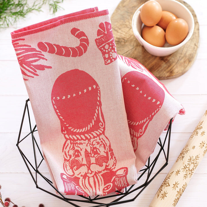 Strofinaccio Red Nutcracker Dish Towels - Set of 2