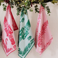Strofinaccio Red Tree Dish Towels - Set of 2