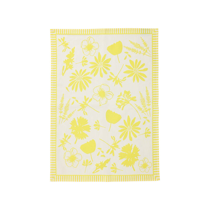 Strofinaccio Yellow Florals Dish Towels - Set of 2