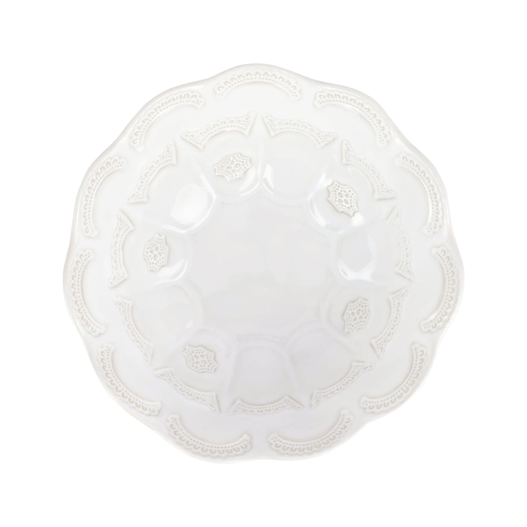 Incanto Stone White Lace Medium Round Bowl