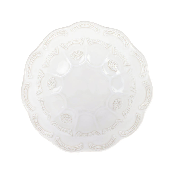Incanto Stone White Lace Medium Round Bowl