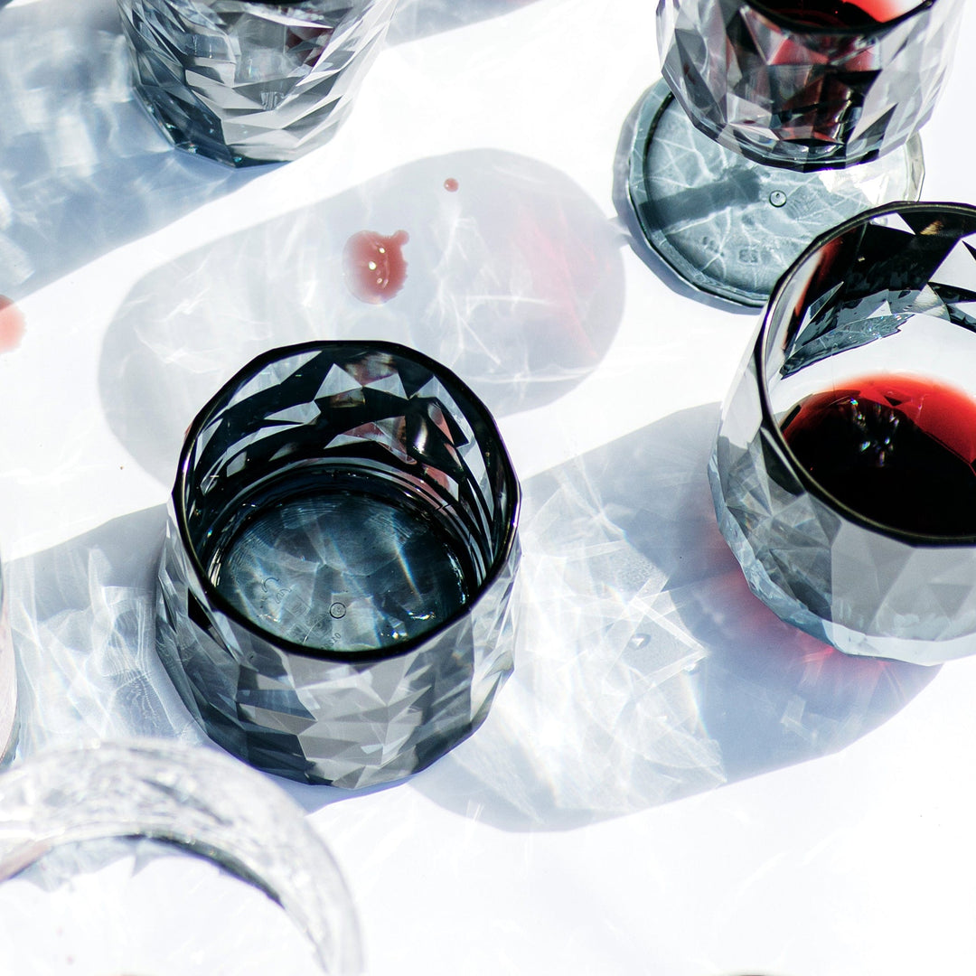 Superglass Polycarbonate Smoke Gray Low Ball