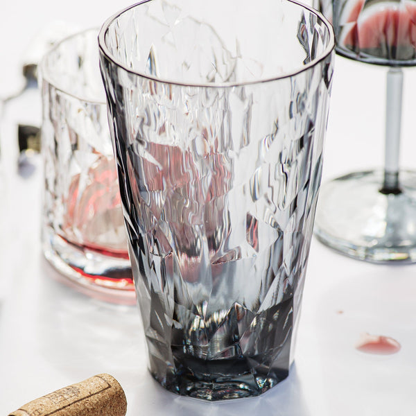 Superglass Polycarbonate Smoke Gray Tumbler