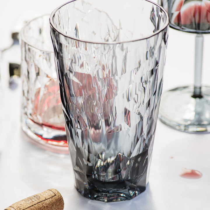 Superglass Polycarbonate Smoke Gray Tumbler