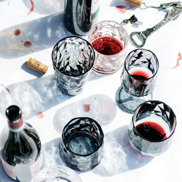 Superglass Polycarbonate Smoke Gray Wine Glass