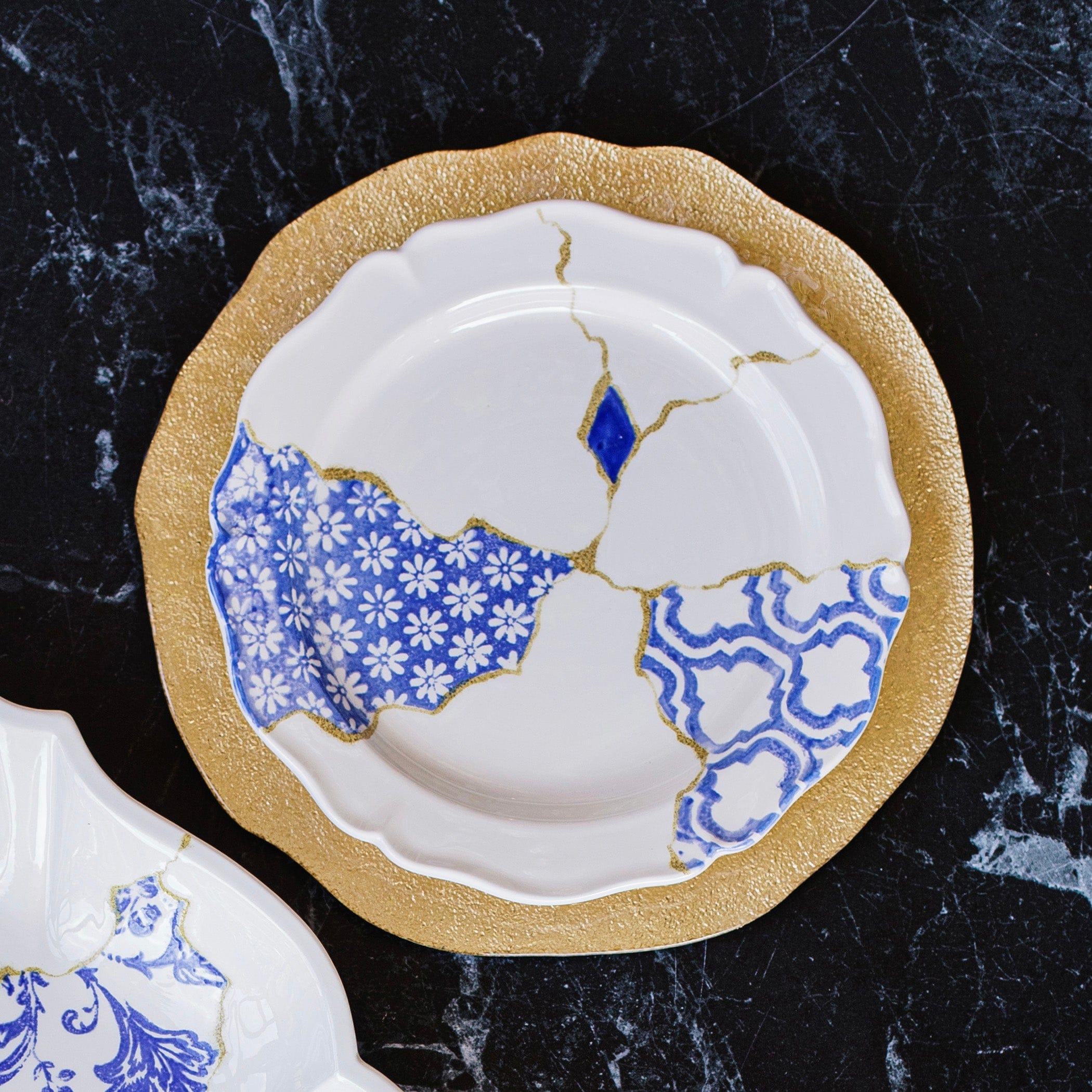 VIETRI 約20×20 飾り皿 Storia Baroque Dinner Plate – VIETRI