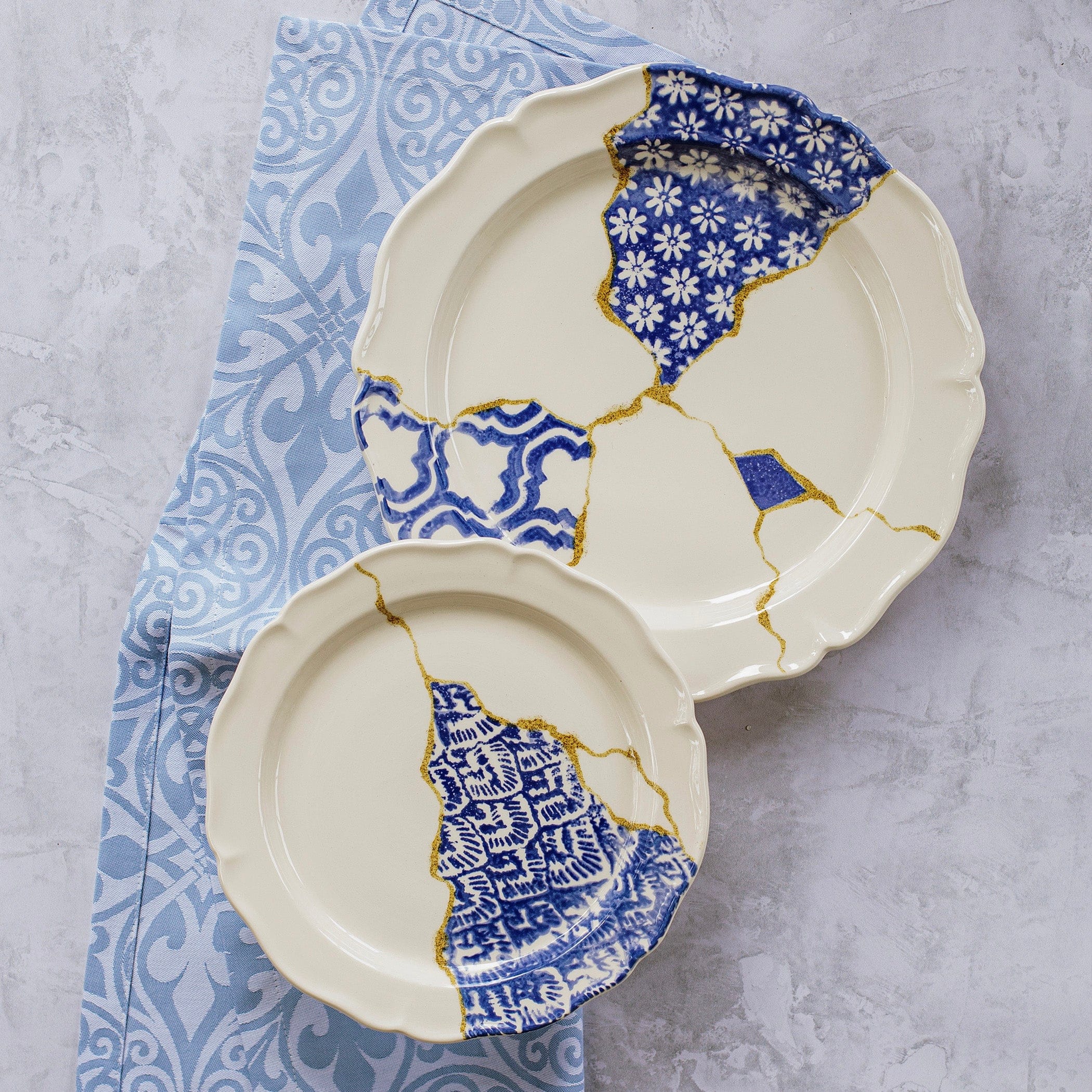 VIETRI 約20×20 飾り皿 Storia Baroque Dinner Plate – VIETRI