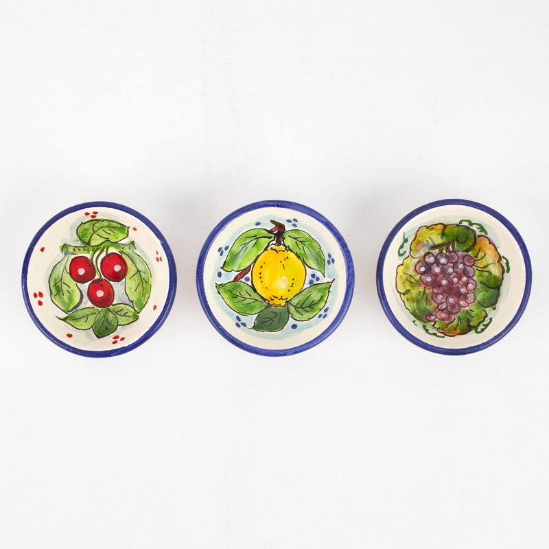 Assorted Fruit Small Bowls - Set of 3