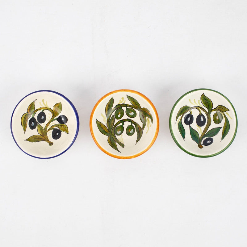 Assorted Olives Small Bowls - Set of 3