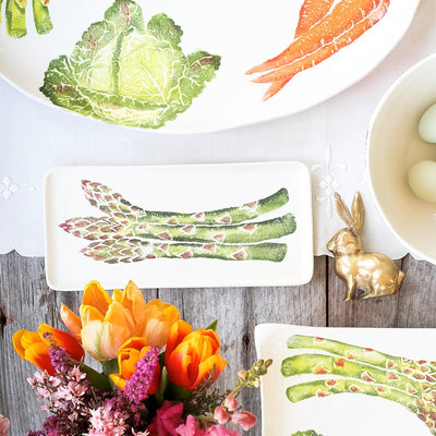 Spring Vegetables Large Oval Platter