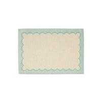 Tavola Aqua Scalloped Placemats - Set of 4