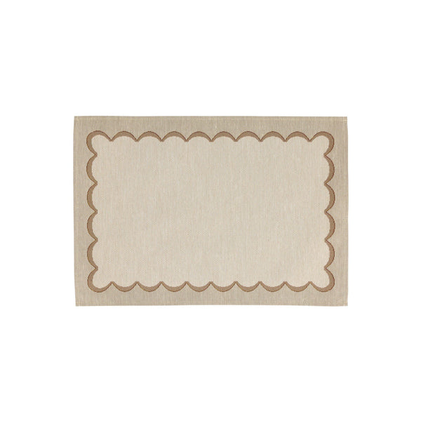 Tavola Natural Scalloped Placemats - Set of 4 – VIETRI