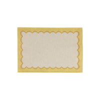 Tavola Yellow Scalloped Placemats - Set of 4