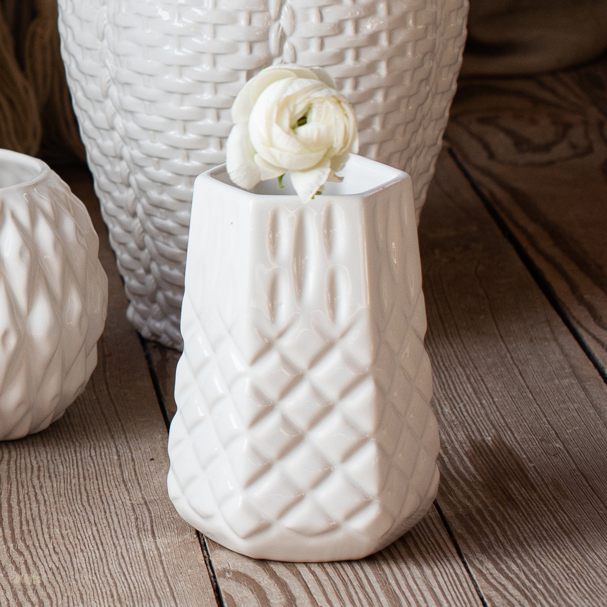 Vietri Tessere Hexagonal Bud Vase