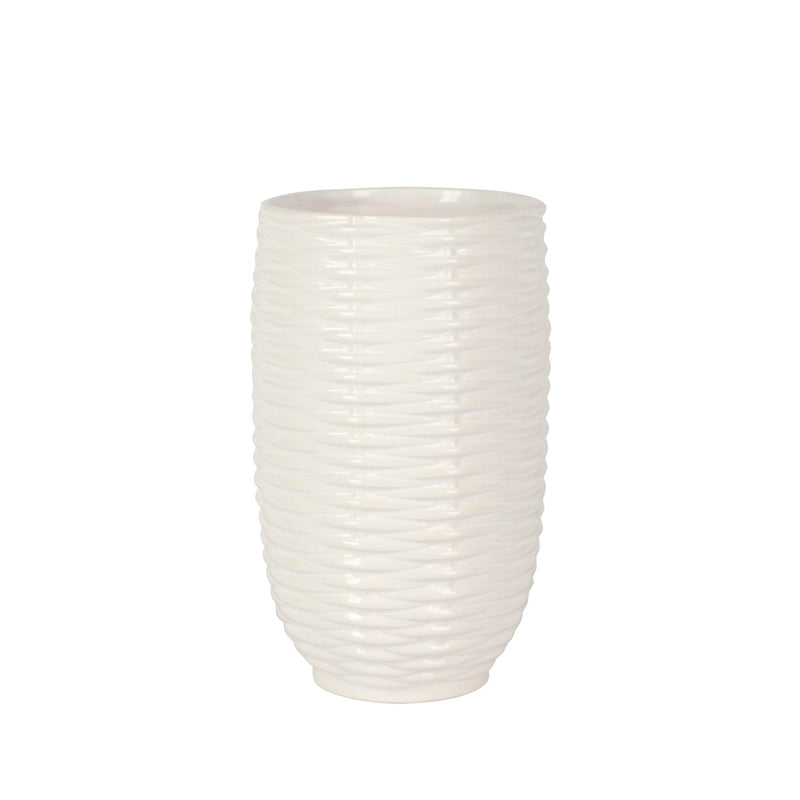 Tessere Basketweave Short Vase