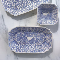 Uccello Blu Oval Bowl