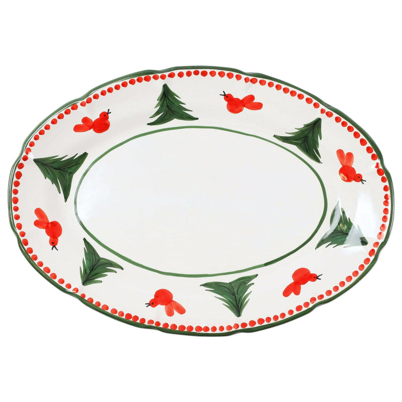 Uccello Rosso Oval Platter