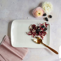 Aria White Rectangular Platter