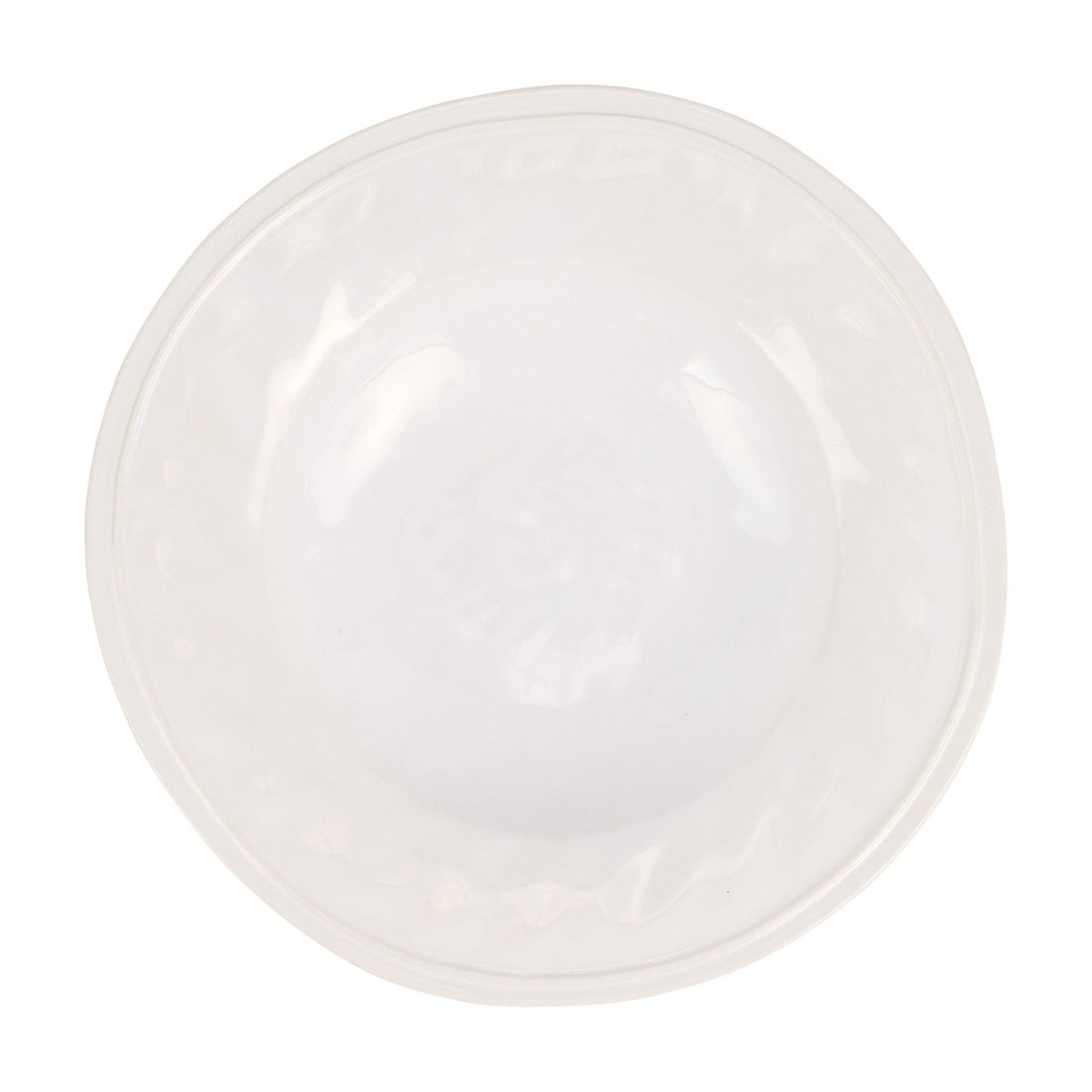 Aria White Shallow Serving Bowl