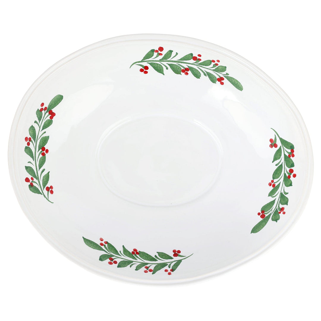 Aria Holiday Shallow Oval Bowl