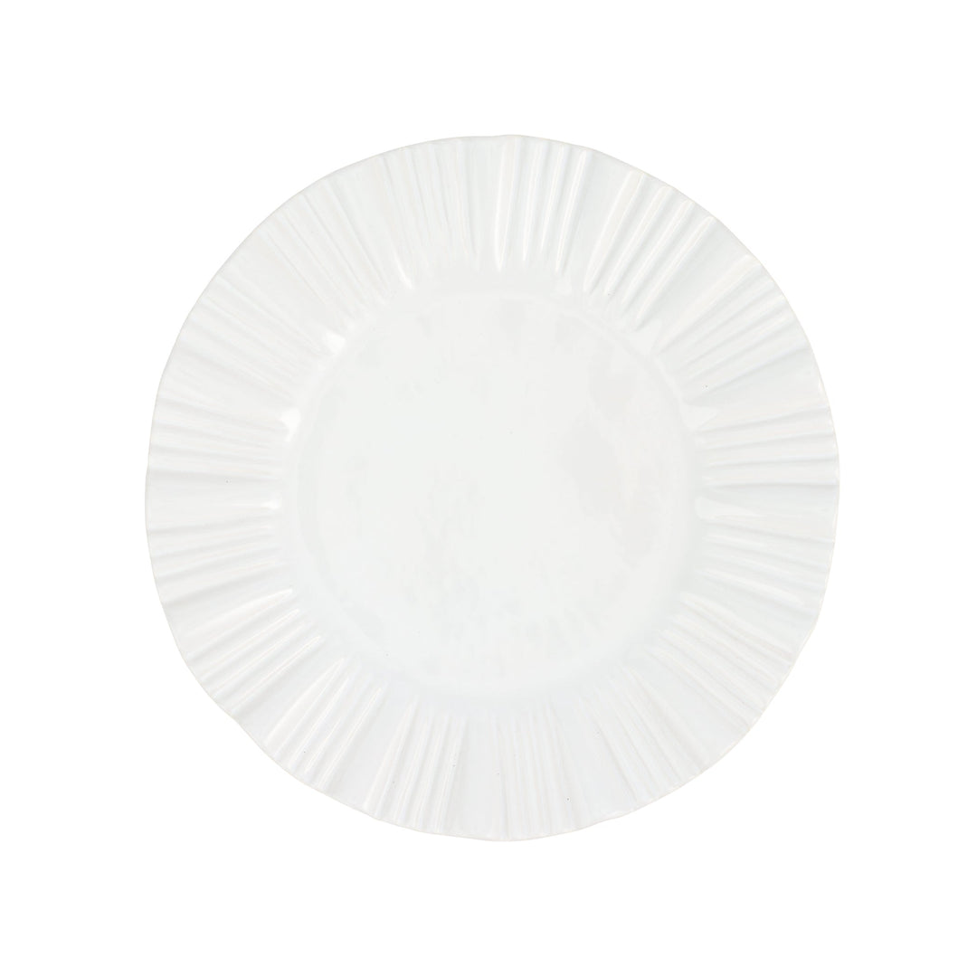 Bari White American Dinner Plate