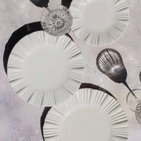 Bari White American Dinner Plate