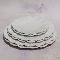 Bari White American Dinner Plate