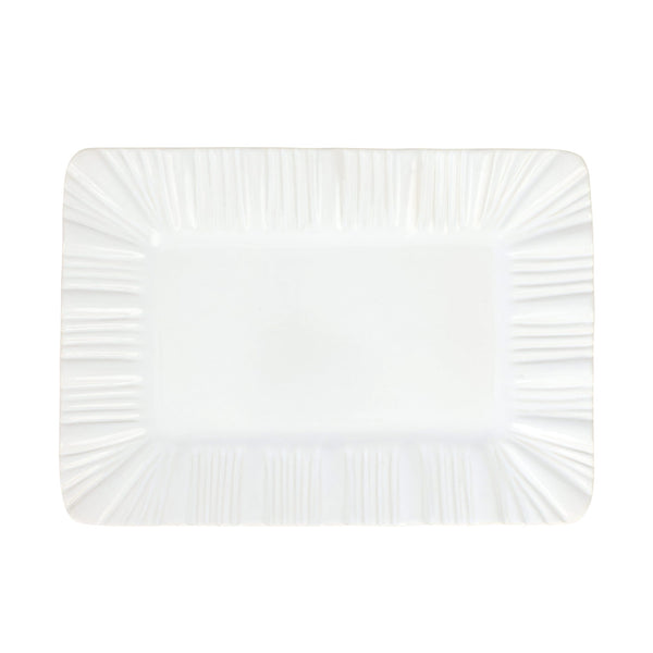 Bari White Rectangular Platter