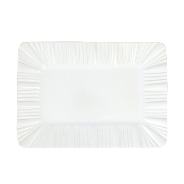 Bari White Rectangular Platter