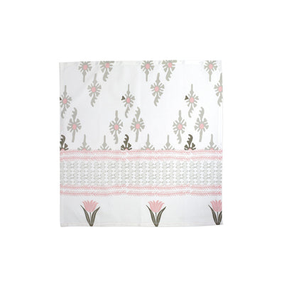 Bohemian Linens Gray/Pink Napkins - Set of 4