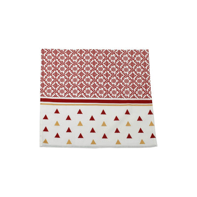 Bohemian Linens Tree Red/Gold Napkins - Set of 4