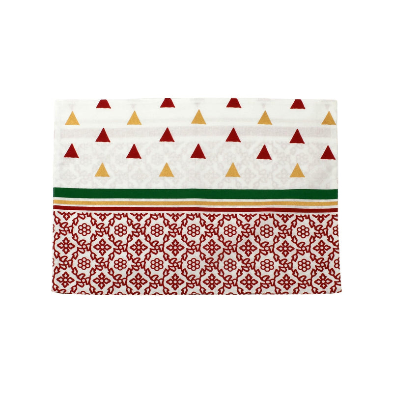 Bohemian Linens Tree Red/Gold Reversible Placemats - Set of 4