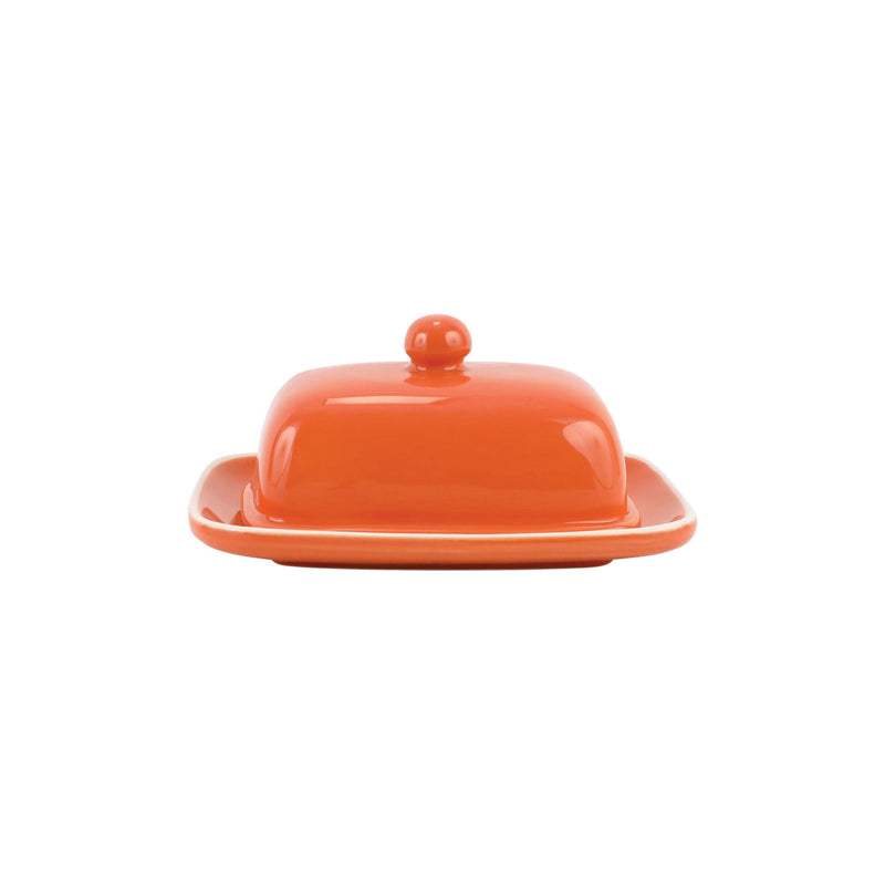 Chroma Coral Butter Dish
