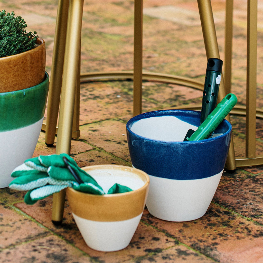 Viva Garden Amber Reactive Small Cachepot