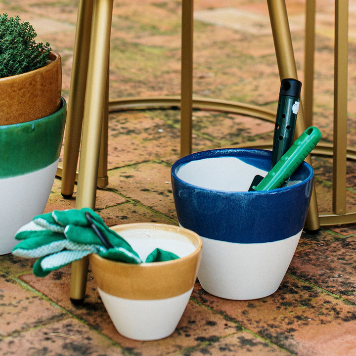 Viva Garden Amber Reactive Small Cachepot