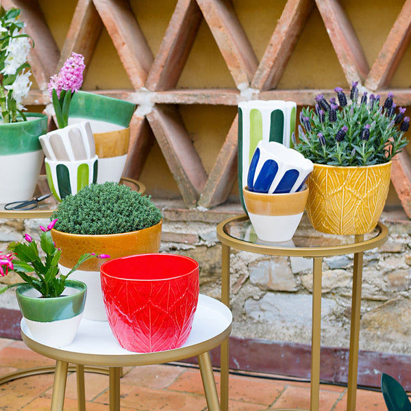 Viva Garden Amber Reactive Small Cachepot