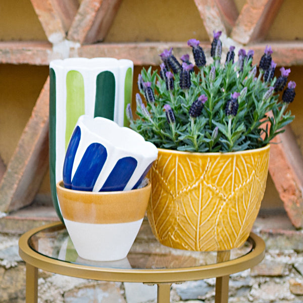 Viva Garden Amber Reactive Small Cachepot