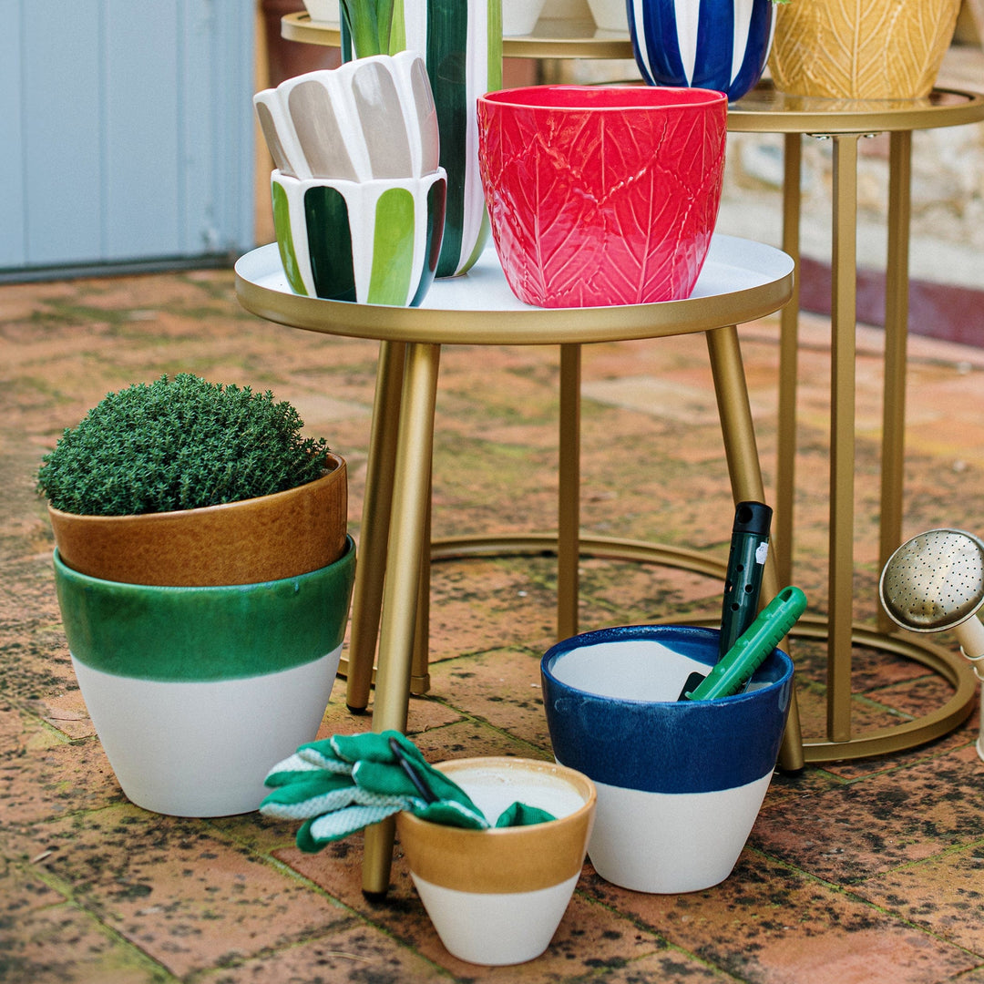 Viva Garden Amber Reactive Large Cachepot