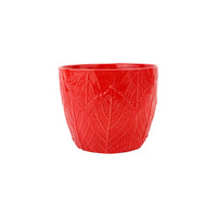 Viva Garden Embossed Leaves Cachepot