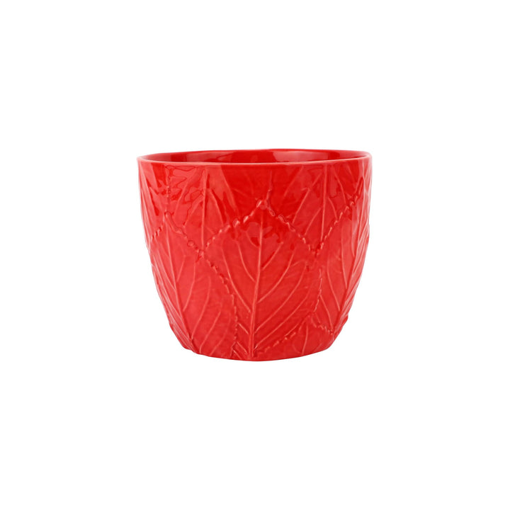 Viva Garden Embossed Leaves Cachepot