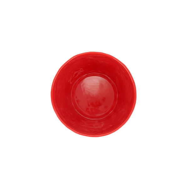 Viva Garden Red Embossed Leaves Cachepot