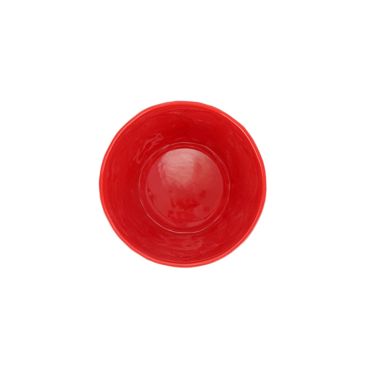 Viva Garden Red Embossed Leaves Cachepot